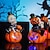 お買い得  屋内＆パーティー照明-ハロウィーンの飾り LED スケルトン パンプキン ライト、ジャック オ ランタン スカル オーナメント カラフル キラキラ パンプキン ランタン デコレーション クリエイティブ 発光 ゴースト フェスティバル パーティー デコレーション 小道具 1 個