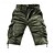 tanie Klasyczny-Męskie Spodenki Taktyczne Spodenki cargo Szorty Guziki Multi Pocket Równina Zdatny do noszenia Do kolan Na zewnątrz Codzienny Kemping i wycieczki Moda Klasyczny Czarny Zieleń wojskowa