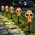 preiswerte Halloween im Freien-5 Stück Solar-Halloween-Rasenlichter für den Außenbereich, wasserdicht, Kürbis-Schädel-Scheinwerfer, Villa, Hof, Gehweg, Garten, Landschaftslampe im Freien, Halloween-Party, gruseliges Nachtlicht