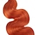 cheap 4 Bundles Human Hair Weaves-Body Wave 3&amp;1 Bundles With Closure #350 Ginger Orange Human Hair Weaving With 4*4 Closures