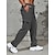preiswerte Cargohosen-Herren Cargo-Hosen Jogginghose Chinos Tasche Gerader Schnitt Elastischer Bund Einfarbig tragbar Weich Volle Länge Täglich Heim Outdoor Sport Einfach Schwarz Marineblau Mikroelastisch