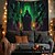 cheap Halloween Decoration-Halloween Decorations Green Skulls Hanging Tapestry Wall Art Large Tapestry Mural Decor Photograph Backdrop Blanket Curtain Home Bedroom Living Room