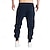 economico Carico-Per uomo Pantaloni della tuta Pareggiatore Pantaloni Tasche A cordoncino Vita elastica Liscio Comfort Sportivo Giornaliero Di tendenza Informale Nero Blu marino Media elasticità