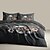 cheap Halloween Bedroom-Halloween Floral Skull Duvet Cover Set - Includes Duvet Cover and Pillowcases - Spooky and Festive Design - Soft and Comfortable Fabric - Perfect for Halloween Home Decor