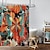 voordelige Douchegordijnen-Douchegordijn met haken 180cm*180cm (70&quot;*70&quot;) Polyester Wasbaar Waterdicht Plantenbloem Motief Badkamer Baddecoratie