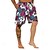 abordables Plantas y Flores Tropicales-Hombre Graphic Flor Bañador largo Pantalones de Surf Pantalones de Natación Media cintura Ropa de calle Hawaiano Boho Casual Diario Festivos Correa con forro de malla Cintura elástica Diseñador Ropa