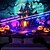 baratos tapeçarias de parede de halloween-decorações de halloween casa caçada tapeçaria de luz negra uv reativa brilha no escuro cemitério enevoado tapeçaria pendurada arte de parede mural para sala de estar quarto