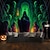 cheap Halloween Decoration-Halloween Decorations Green Skulls Hanging Tapestry Wall Art Large Tapestry Mural Decor Photograph Backdrop Blanket Curtain Home Bedroom Living Room