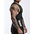 voordelige Sportschool tanktops-Voor heren Singlet Onderhemd Mouwloos shirt Gym spier T-shirt Mouwloos Ronde hals Zomer Effen Modieus Ontwerper Spier Dubbelzijdige ritssluiting Buiten Uitgaan Sportschool Zwart Wit Grijs Top T-shirt