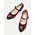 abordables Années 1950-Escarpins Mary Jane en cuir bordeaux et marron d&#039;inspiration vintage pour femmes, parfaits pour le travail et les occasions spéciales