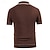 ieftine Polo clasic pentru bărbați-Bărbați Polo tricotat Pullover Casual Rever Manșon scurt Stiluri de Plajă Stil vechi de bani Linii / Valuri Buzunar Vară Primăvară Negru Bleumarin Maro Ciocolatiu Polo tricotat