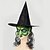 preiswerte Masken-Halloween Hexenhut Maske Halloween Requisiten Erwachsene Männer Frauen Unisex lustige Halloween Halloween Karneval einfache Karnevalskostüme für Walpurgisnacht