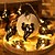 cheap Halloween Indoor-1.5M-10Leds Halloween Bat Crow Ghost Light String LED Iron Shaped Light Night Light Lighted Ghosts Festival Party Decoration Light Garden Courtyard Atmosphere Light Batteries Powered 1PC