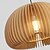 billige Lanterne Design-led pendel 3-farvet lyskilde 18/30/35/40 cm 1-lys græskarformet japansk retro lysekrone træ e27 justerbar hængende tråd spisestue hjem soveværelse studie veranda 85-265v