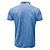 cheap Men&#039;s Classic Polo-Men&#039;s Business Polo Golf Shirt Work Business Lapel Classic Short Sleeve Basic Modern Color Block Patchwork Button Spring &amp; Summer Regular Fit Light Blue Black Light Grey Green Khaki Dark Blue