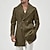 billige Trenchcoat for menn-Herre Frakk Trenchcoat Daglig Feriereise Høst vinter Polyester Myk Yttertøy Klær Mote Klassisk عادي Lomme Aftæpning Dobbeltkneppet