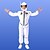 billiga Barnens kostymer-Astronaut halloween Maskerad Karnevalsdräkt Cosplay Barn Pojkar Flickor Karnival Prestanda Enkla Halloween kostymer Klä ut