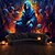 cheap Halloween Decoration-Halloween Decorations Green Skulls Hanging Tapestry Wall Art Large Tapestry Mural Decor Photograph Backdrop Blanket Curtain Home Bedroom Living Room