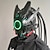 levne Novinky-kyberpunková maska maska kulaté světlo křídlo cop music festival led light mask cosplay
