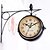 cheap Wall Accents-Hot Classic Retro Wall Clock Double Sided Outside Bracket Clock Home Decoration