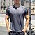billiga Löpar-T-shirts och linnen-Herr T-shirt för jogging Gymtröja Kortärmad T-shirt Ledigt Fritids- Andningsfunktion Snabb tork Mjuk Gymträning Löpning Gång Sportkläder Sportkläder Solid färg Gul Marinblå Orange