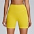 baratos Shorts e motociclistas de ioga-Mulheres Shorts de Academia Shorts de ioga Calções De Treino Cintura elástica Cintura Alta Pilates Treino de Ginástica Exercite-se Calção Côr Sólida Amarelo Rosa claro Azul Esportes Roupas Esportivas