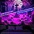 baratos tapeçarias de parede de halloween-Tecido de Halloween Caveiras Tecido de Luz Negra Reativo UV Brilho no Escuro Cemitério Nebuloso Pendurado Arte de Parede Mural para Sala de Estar Quarto