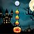 billiga Halloween Utomhus-halloween dekorationer hänglampa läder tråd lampa jack o lantern sugkopp semester string ljus inomhus atmosfär dekorativ lampa semester fest dekorativ lampa 1st