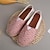 cheap Men&#039;s Slip-ons &amp; Loafers-Women&#039;s Red and White Patterned Espadrilles – Comfortable Slip-On Canvas Shoes with Natural Jute Sole for Summer