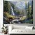 abordables paisaje tapiz-Tapiz colgante de bosque de ciervos de otoño, arte de pared, tapiz grande, decoración mural, fotografía, telón de fondo, manta, cortina, hogar, dormitorio, sala de estar