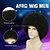 abordables Perruques historiques-Perruque afro pour hommes pour les fêtes disco des années 70 perruque afro noire pour hommes et femmes perruques afro unisexes pour un usage quotidien et en soirée (noir) perruques d&#039;Halloween