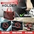 preiswerte Fahrzeugservice-Autonetztasche Handtaschenhalter, zusätzlicher Stauraum Organizer, Safe &amp;störungsfreies Fahren, einfache Installation, passt auf Standard-Armlehnen, Oxford-Gewebe &amp;Netz, schwarz/rot
