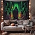 cheap Halloween Decoration-Halloween Decorations Green Skulls Hanging Tapestry Wall Art Large Tapestry Mural Decor Photograph Backdrop Blanket Curtain Home Bedroom Living Room