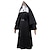 preiswerte Klassischer Horror-Valak Halloween Cosplay Kostüm Die Nonne Cosplay Erwachsene Damen Karneval Maskerade Party / Abend Einfache Halloween-Kostüme Verkleiden