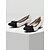 economico Scarpe col tacco da donna-décolleté da donna con tacco largo con dettaglio fiocco bicolore: comodi tacchi bassi per l&#039;ufficio e l&#039;abbigliamento casual