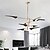 billige Klyngedesign-lysekroner 4/6/8 hoder klyngedesign enkelt design hengelys aluminium kunstnerisk stil moderne stil industrimalte overflater svart naturinspirert moderne 110-120v 220-240v