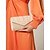 voordelige Clutches &amp; Avondtasjes-Elegante beige clutch voor dames met afneembare kettingriem – veelzijdige avondtas voor bruiloften, feesten en formele evenementen