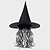 preiswerte Masken-Halloween Hexenhut Maske Halloween Requisiten Erwachsene Männer Frauen Unisex lustige Halloween Halloween Karneval einfache Karnevalskostüme für Walpurgisnacht