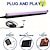 abordables 123496-2 pièces Barres LED UV Noires USB 28cm Haute Intensité-385-400nm Effet Lumière Ultra Violet pour Fête Disco Éclairage de Scène - Basse Tension 5V avec Interrupteur On/Off Non-Étanche
