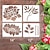 billige vægskulpturer-havehegn store blomsterstencils-diy dekoration,blomststencil til havehegn store blomstersjabloner til vægpæon skabeloner til maling på træmøbler