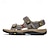 voordelige Buitensandalen-Outdoor-wandelsandalen voor heren - Zomerstrandsandalen met verstelbare band voor avontuur