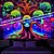 billiga halloween väggtapeter-blacklight gobeläng uv-reaktivt sken i det mörka trädet av dödskallar trippy berg dimmigt hängande gobeläng väggkonst väggmålning för vardagsrum sovrum