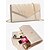 voordelige Clutches &amp; Avondtasjes-Elegante beige clutch voor dames met afneembare kettingriem – veelzijdige avondtas voor bruiloften, feesten en formele evenementen