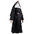 preiswerte Klassischer Horror-Valak Halloween Cosplay Kostüm Die Nonne Cosplay Erwachsene Damen Karneval Maskerade Party / Abend Einfache Halloween-Kostüme Verkleiden