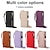 abordables Carcasas iPhone-teléfono Funda Para iPhone 17 Pro Max 17 Air 16 15 14 Pro Max Plus 16e 13 12 11 Pro Max Mini Funda Trasera Tarjetas billetera con Soporte Soporte para Anillo Cremallera Retro TPU Cuero de PU