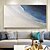 abordables Peintures paysages-Peinture à l&#039;huile 3D faite à la main texture bleu paysage marin peinture à l&#039;huile sur toile grande peinture à la main moderne abstraite plage peinture paysage acrylique vague peinture pour mur art