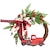 cheap Christmas Decorations-Christmas Wreath Red Truck Decoration, Large Door Front Wreath, Door Hanging, Christmas Decorations, Home Decoration Wreath, Christmas Decor Supplies, Holiday Decor