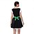 abordables Dirndl-Oktoberfest Vestidos Falda acampanada Trachtenkleader Mucama Alemán Munich prados Mujer Paño de estilo tradicional Vestido Delantal