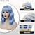 cheap Party Wigs-Short Bob Wig with Bangs for Women Loose Wavy Wig Curly Wavy Shoulder Length Synthetic Bob Wigs for Girl Costume Cosplay Daily Use