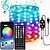 tanie Baterie i lampki wewnętrzne USB-Wodne wielokolorowe zmieniające się światła LED na smart USB Fairy String Lights do dekoracji urodzinowych imprezowych w pomieszczeniach i na zewnątrz zdalnie sterowane aplikacją